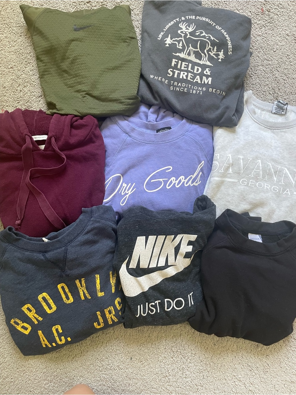 Women’s lot of 8 sweatshirts